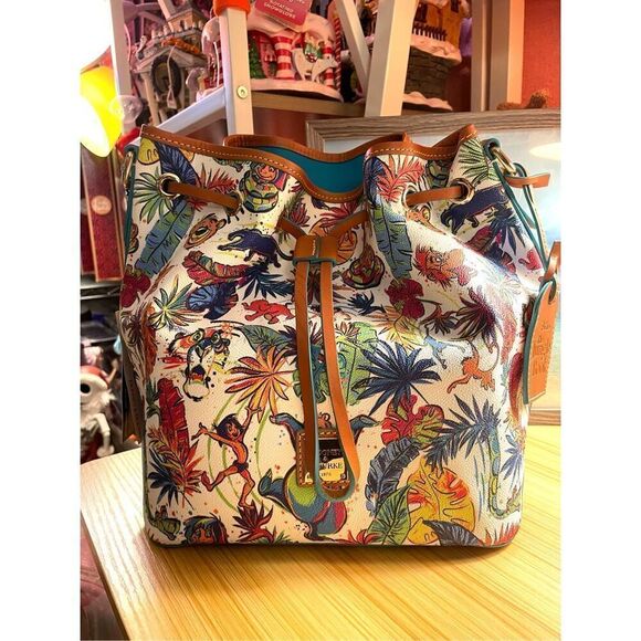 Dooney & Bourke  Jungle Book Drawstring Shoulder Bag NWT - Picture 1 of 16